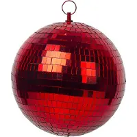 Mica Decorations Discobal | | Ø 20 cm (Rood)