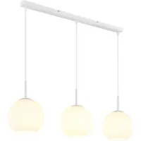 Globo 3-lichts hanglamp Andre wit