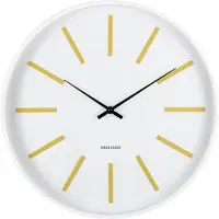 Karlsson Arruga Retro Wandklok | Ø40cm | Citrine yellow w. wit