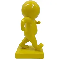 Present Time Decoratie Statue Amigo Walking Medium Citrine Yellow