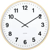 Karlsson Esencia Classic XL Wandklok | Ø60cm | Light hout