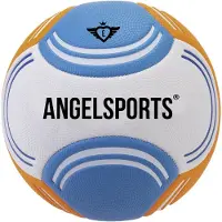 Engelhart Beach Voetbal Soft Touch – Maat 5 – Strandvoetbal Oranje/Blauw/Wit – Zachte Voetbal – Outdoor Recreatiebal –