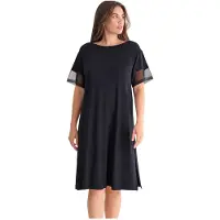Lisca Nachthemd Sia | Maat: XXL | Kleur: Zwart
