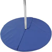 TRUTZHOLM - Pole Dance Valmat - 5 cm Dik - Ø 120 cm - Blauw - Opvouwbare Paaldansmat - Professionele Beschermmat