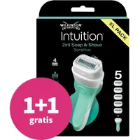 Wilkinson Intuition 2in1 Soap and Shave Scheersysteem + Navulmesjes XL - 5 stuks