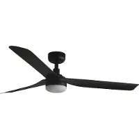 Faro Plafondventilator Punt M DC LED lamp zwart, zwart, Woon-/ Eetkamer, metaal, Modern