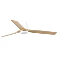 Faro Punt Tub M (Ø132cm) Plafondventilator White | Light Wood | Without light