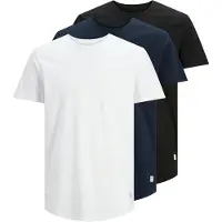 Jack & Jones Shirt 'JJENoa' marine / zwart / wit