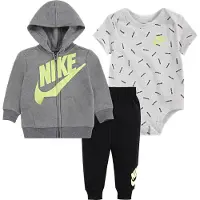 Nike Kids Set grijs / appel / zwart / wit