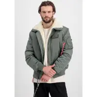 Alpha industries Winterjas 'B15-3 TT' donkergroen / eierschaal