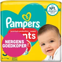 Pampers 2x Premium Protection Luierbroekjes Maat 3 (6-11kg) 36 Stuks