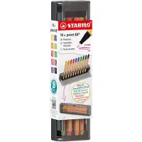 Stabilo point 88 Fineliner Naaldpunt Kleurenassortiment 8810-5 10 Stuks