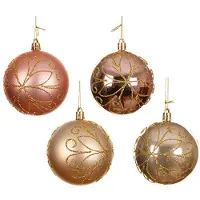 Décoris Kerstbal | | Ø 8 cm (Roze)