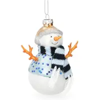 Décoris Sneeuwpop ornament | (Glas)