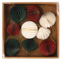 PerfectLED Kerstballen set | | 6 cm | 9 stuks (Papier, 3-kleurig)