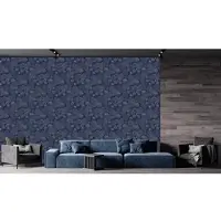 Overig Vliesbehang Antibes An28273 - Donkerblauw - Vergrijsd Blauw - Beige - 10,05 M X 53 Cm