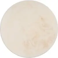 Tapis.fr Vachtkleed Fluffy_deluxe crème 120 cm rond