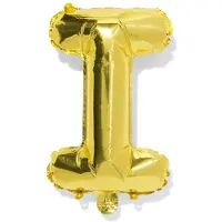 HEMA Folieballon letter I 30cm goud (goud)