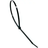 Black & Decker Tie wrap | BLACK+DECKER | 119 x 2.5 mm (100 stuks, Zwart)
