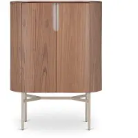 De Bommel Meubelen Wandkast (laag - poot: creme) Fidenza - Walnoot