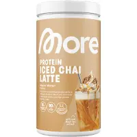 More Nutrition More Protein Iced Chai Latte | Geen toegevoegde suiker | Eiwitpoeder met cafeïne |
