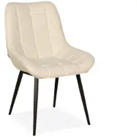 Bommel Wonen Eetkamerstoel Archie - stof Rhythm Ecru - handgreep - laatste stuks