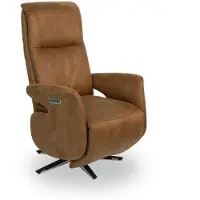 Bommel Wonen Relaxfauteuil Harmony - elektrisch + accu - microleder Oxx Camel