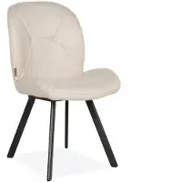 Bommel Wonen Eetkamerstoel Pixie - stof Soho Beige - poot zwart
