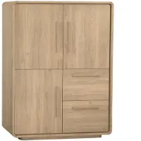 De Bommel Meubelen Wandkast Serenata - 120 cm - Lamulux Old Oak - 3 deuren, 2 laden