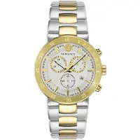 Versace SP Horloge, VEPY00620 Urban Mystique Chronograaf 44mm 5ATM, Goud, Zilver, (Chronograaf)