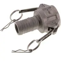 Tameson Camlock DN 32 (1 1/4'') Koppeling Aluminium met slangpilaar (32 mm) Type C MIL-C-27487
