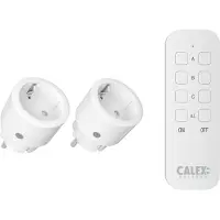 Calex Smart plug set | Max. 2300W | WiFi (Tuya) | IP20 | Wit (NL)