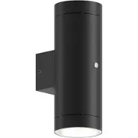 Calex Buiten Up/Downlighter Pavia | 2x GU10 | Met Schemersensor | IP44 | Zwart