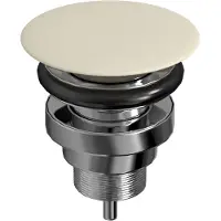 Blinq Couleur Plug Multifunctioneel - Ivoor - Keramiek - Wastafels - Afvoerpluggen - 8717493120185