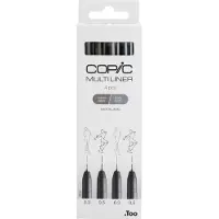 Copic Multiliner finelinerset meerkleurig (0,3 - 0,5 mm) 4 stuks