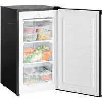 Kitchenbrothers Vriezer - 64L - 3 Vrieslades - 84 x 50.40 x 47.50 cm - Zwart