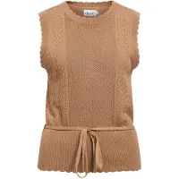 Object Gebreide top 'OBJJeany' karamel