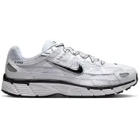 Nike Sneakers laag 'P-6000' zilvergrijs / zwart / wit