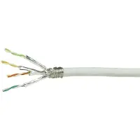 Logilink S/FTP CAT7 stug 50M 100% koper wit (netwerkkabel op rol) - Netwerkkabel - Computerkabel - Kabel