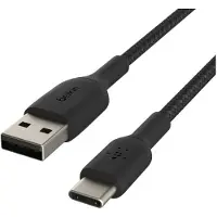 Belkin Usb A naar Usb C Kabel 1m Zwart Nylon
