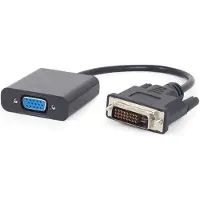 Gembird Cablexpert A-DVID-VGAF-01 - Adaptateur vidéo - DVI-D mâle pour HD-15 (VGA) femelle - 20 cm - noir - support 1080p