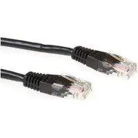 ACT IB5901 U/UTP CAT5E Patchkabel Zwart - 1 meter