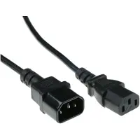 ACT AK5120 230V Stroomkabel C13/C14 Zwart - 1,2 meter
