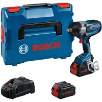 Bosch Professional GDS 18V-1000 Slagmoersleutel - BITURBO - 1000 Nm - 18V - 1/2" - Met 2x 18 V (8.0 Ah) en lader