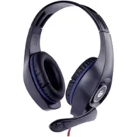 Gembird GHS-05-B On Ear headset Kabel Stereo Zwart, Blauw Volumeregeling Gamen