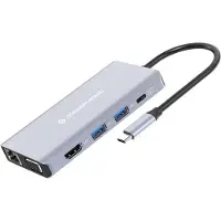 Conceptronic DONN20G laptop dock & poortreplicator Bedraad USB 3.2 Gen 1 (3.1 Gen 1) Type-C Grijs