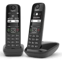 Gigaset AS690 Duo, Telefoon, Zwart