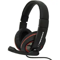 Esperanza EH118 Kopfhörer & Headset Kabelgebunden Kopfband Anrufe/Musik Schwarz Rot