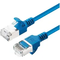 Microconnect V-FTP6A01B-SLIM netwerkkabel Blauw 1 m Cat6a U/FTP (STP)