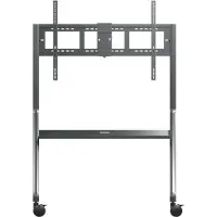 Viewsonic VB-STND-009 - Wagen - voor interactief flatscreen-/LCD-display - slanke trolley - staal, polyurethaan (PU)